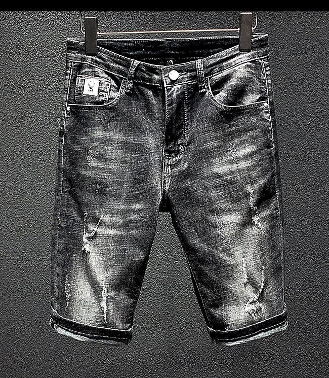 001042 กางเกงยีนส์ขาสั้น Sandcow Denim สไตล์เกาหลีวินเทจ Version Diesel Jeans Slim feet Size 28-38