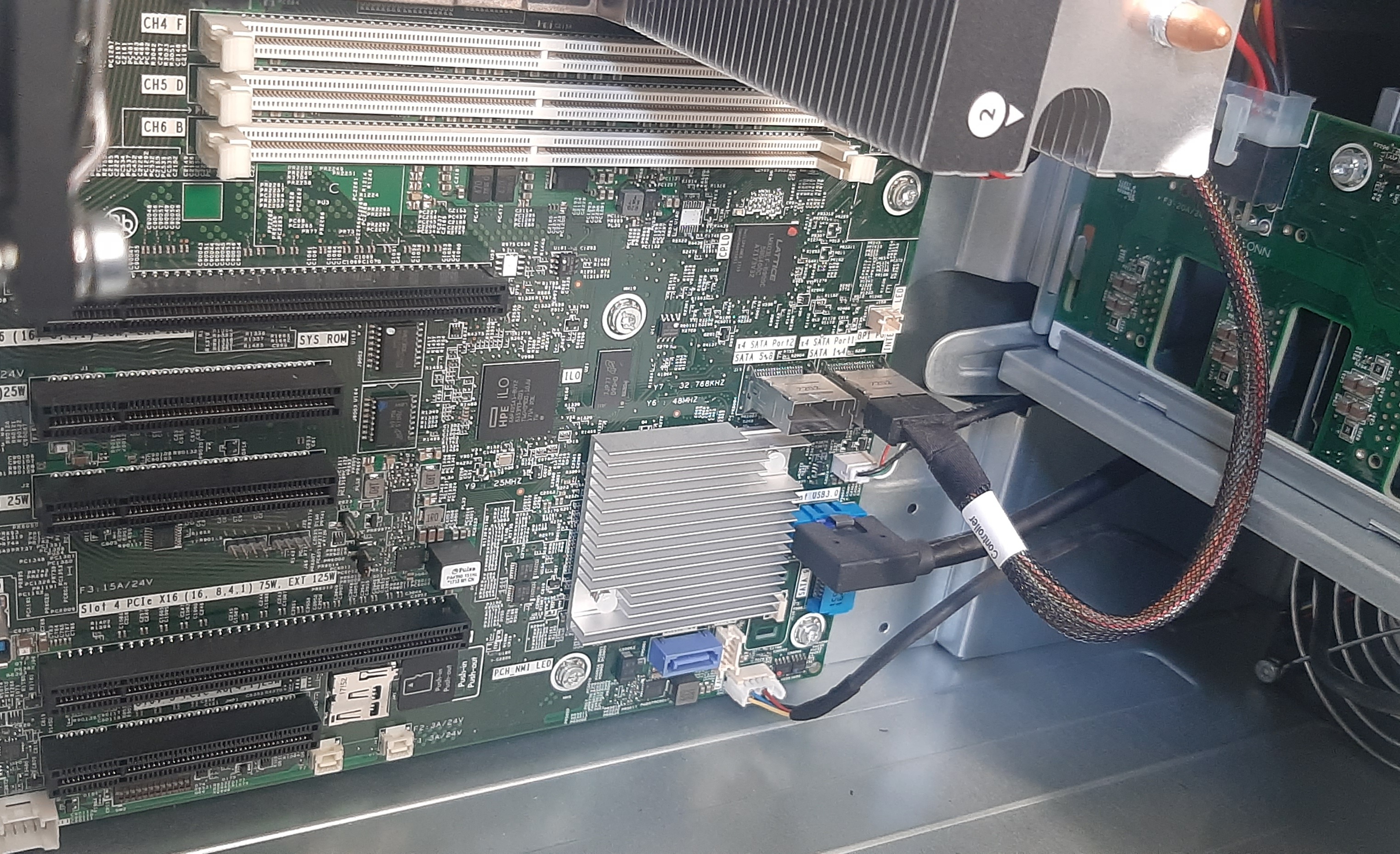 เซิร์ฟเวอร์มือสอง ประกันร้าน 1 เดือน HP ML110 Gen10 (Bronze 3106 Ram16GB HDD500GB x4)