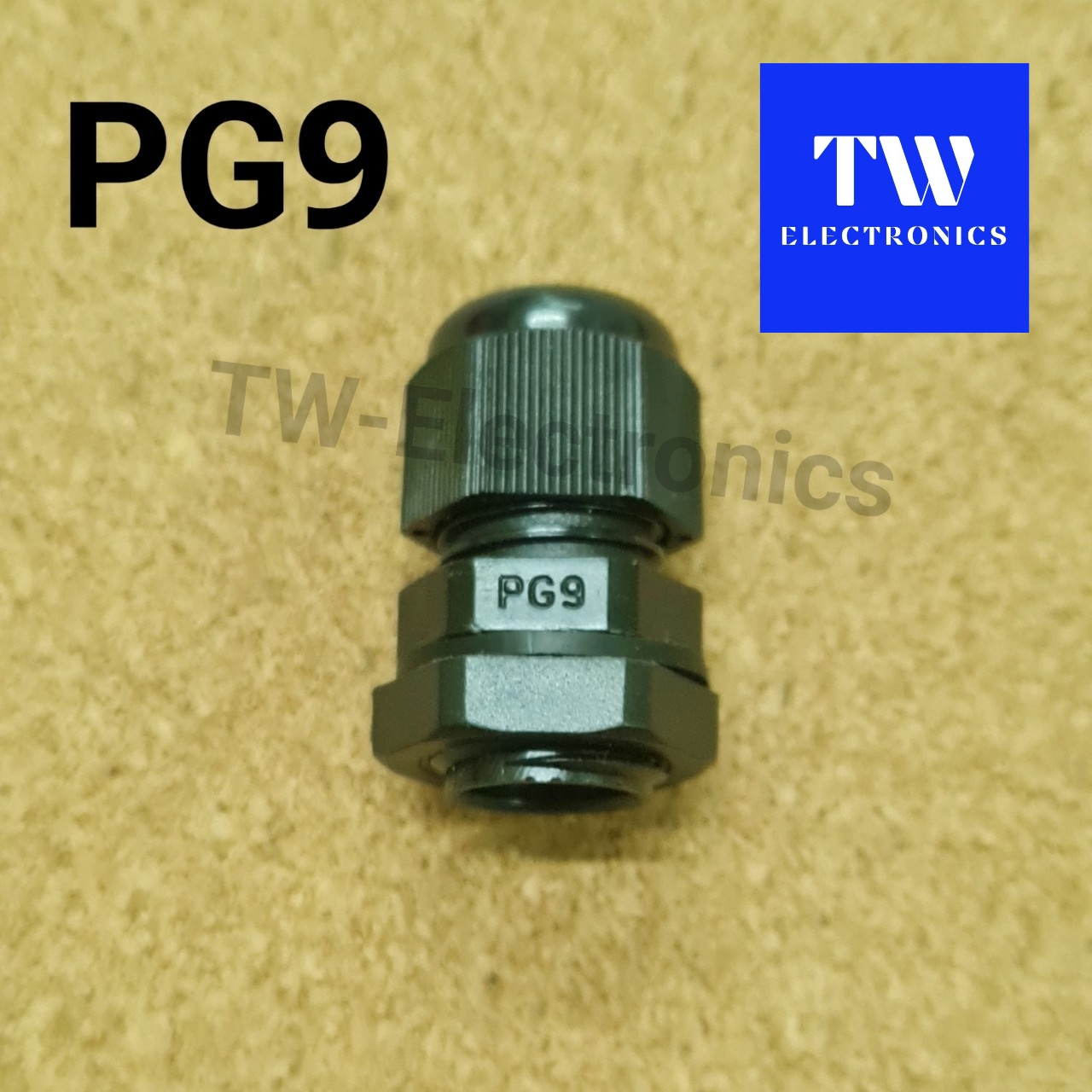 เคเบิลแกลนด์ PG9 สีดำ (มีซีลยาง)