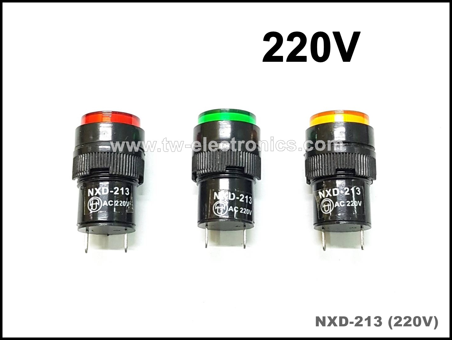 หลอดตู้คอนโทรล 16mm (220V) / NXD-213 Pilot Lamp