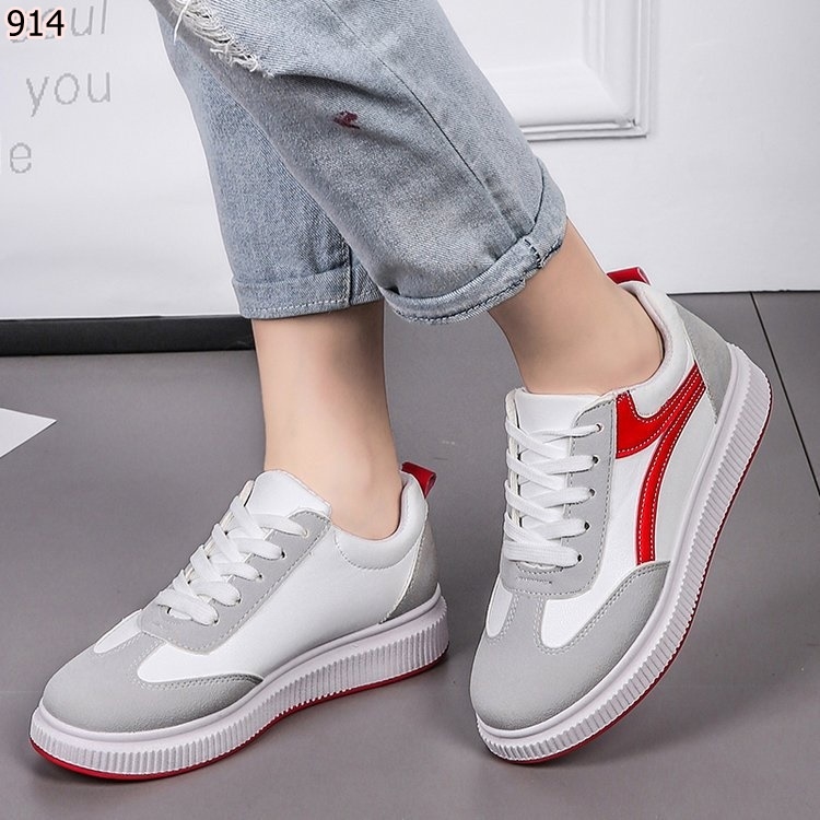 รองเท้าผ้าใบแฟชั่นลาย Sport เรียบ (สีดำ)