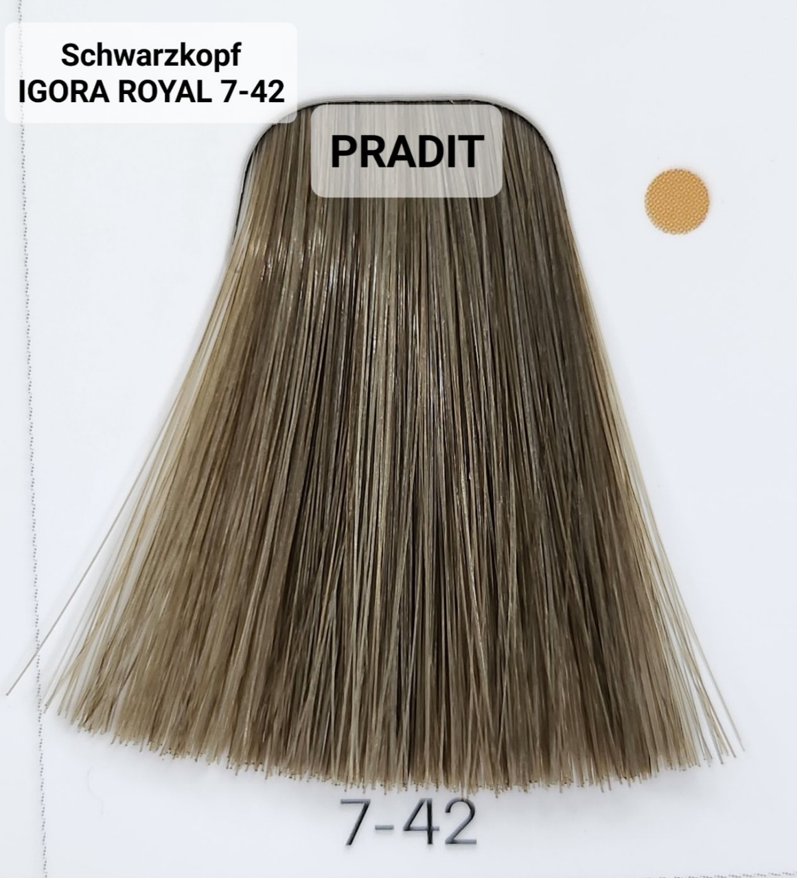 Schwarzkopf Igora Royal ครีมย้อมผม อีโกร่า รอยัล เบอร์ 7-42 (60ml) 80 กรัม