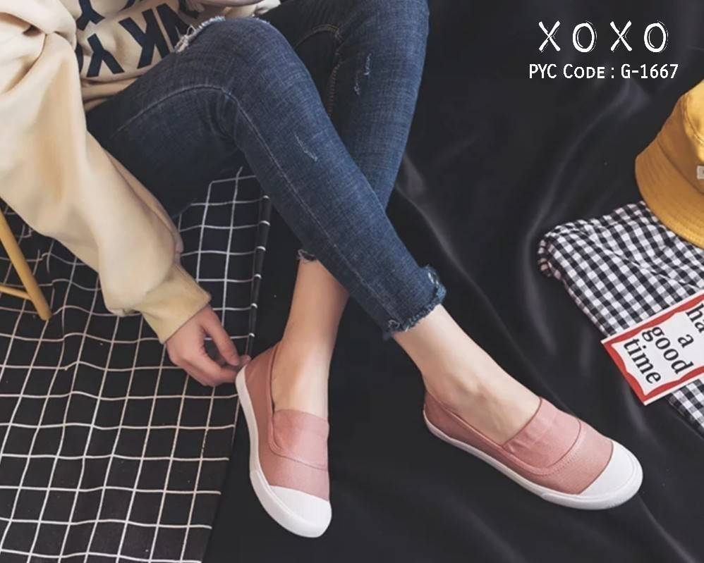 รองเท้าทรงSlipperแบบเรียบ (สีดำ)