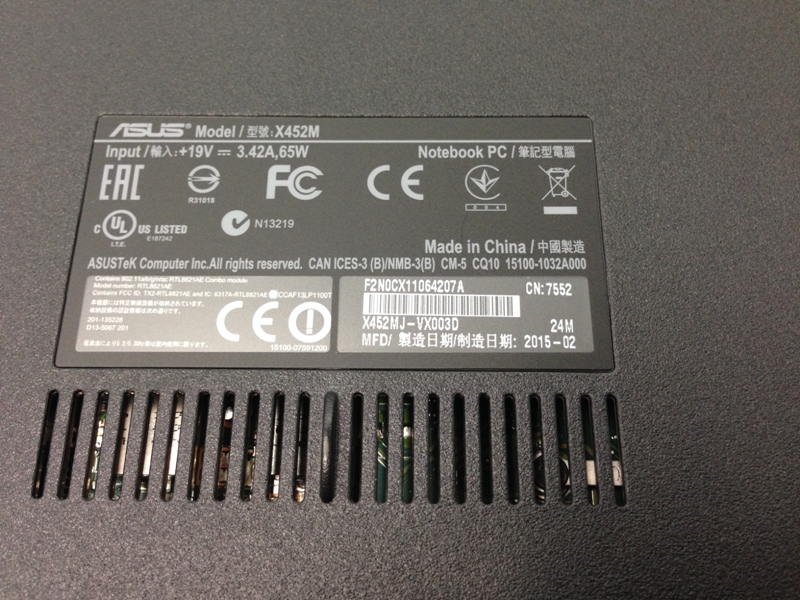 ASUS X452M ใหม่