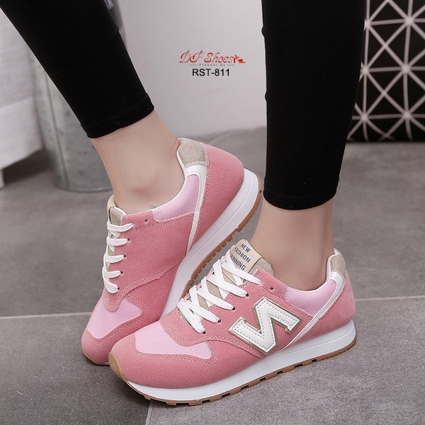 รองเท้าผ้าใบ Style New Balace (สีชมพู)