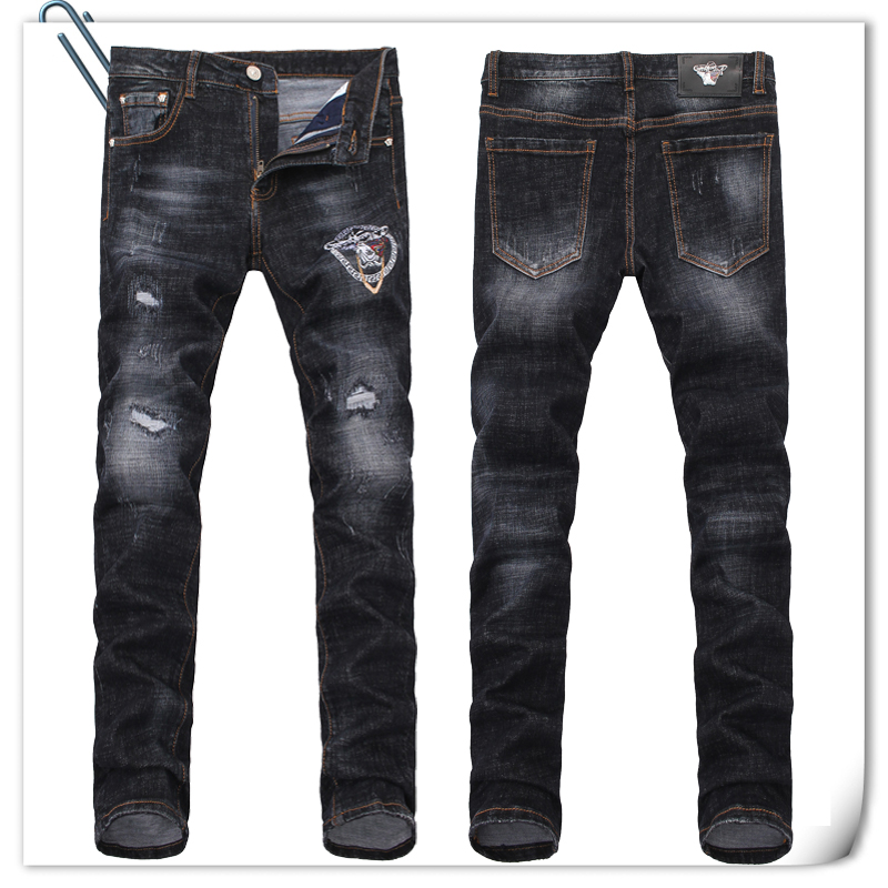 000991 ยีนส์ Ajaz James Style Versace Italy New Summer 2019 Jeans Denim Slim feet Size 28-38