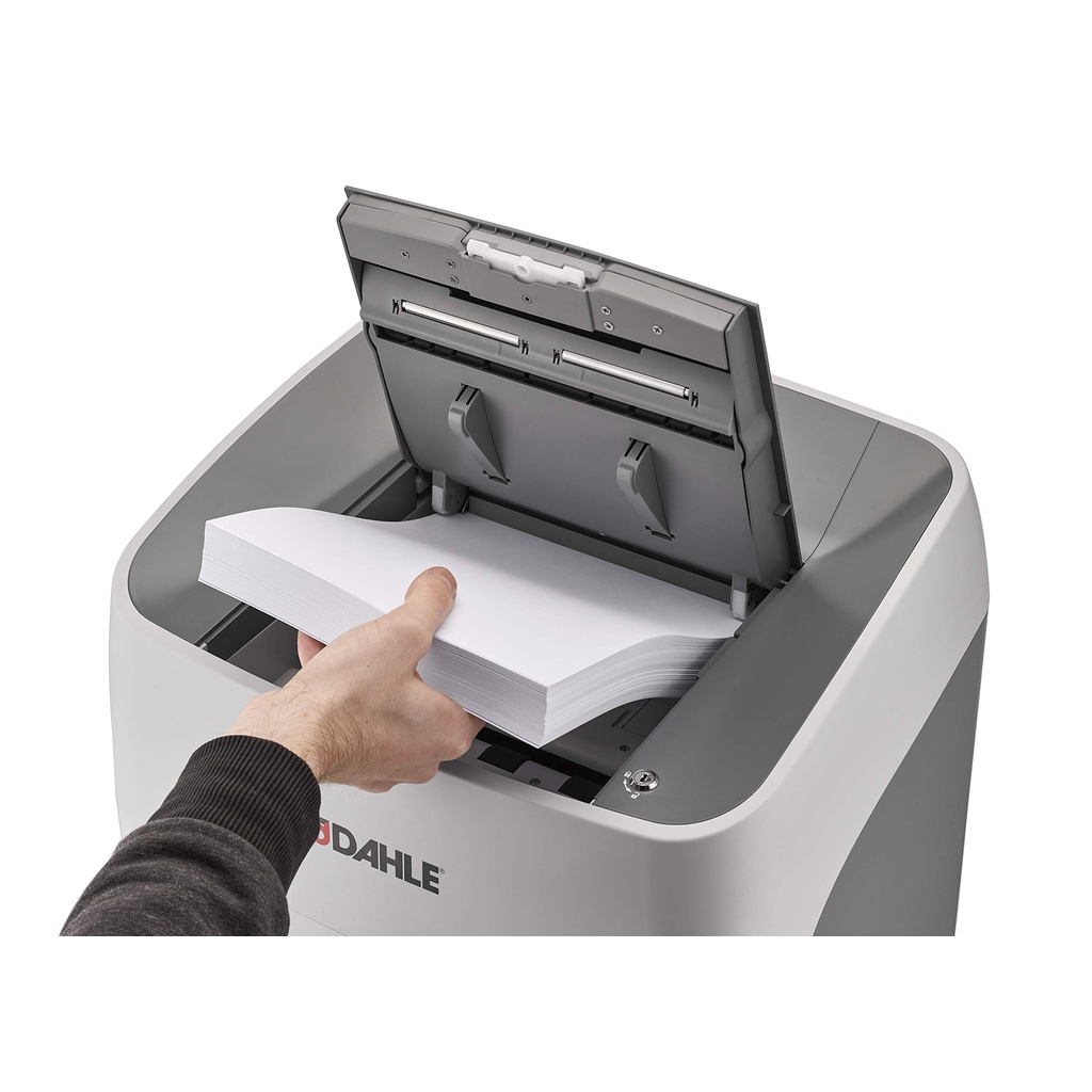 ขายถูก เครื่องทำลายเอกสาร DAHLE รุ่น 35314 ตัดครั้งละ 12-14 แผ่น/ครั้ง ( A4/80) ตัดละเอียด