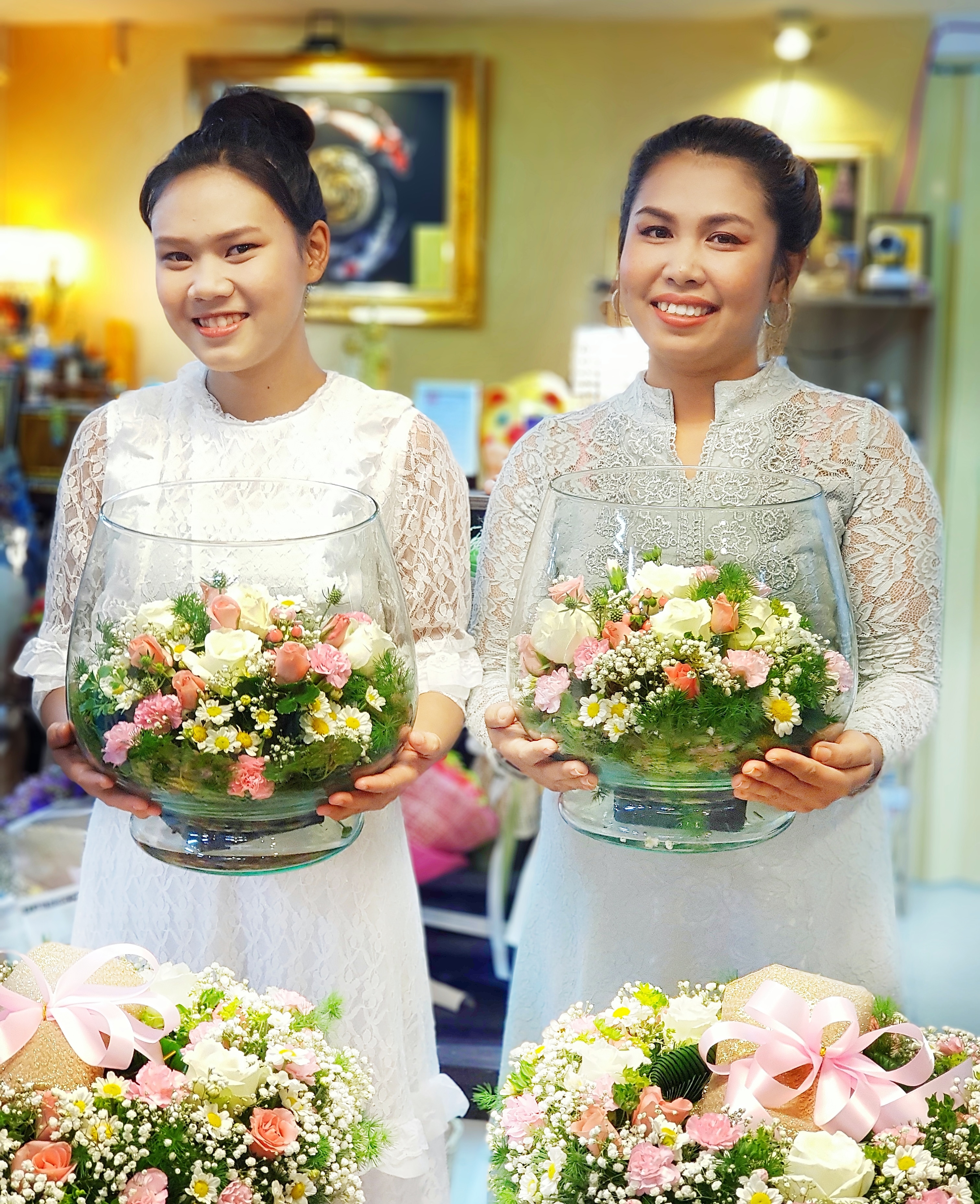 พานขันหมากร้านดอกไม้ศาลายา นครปฐม