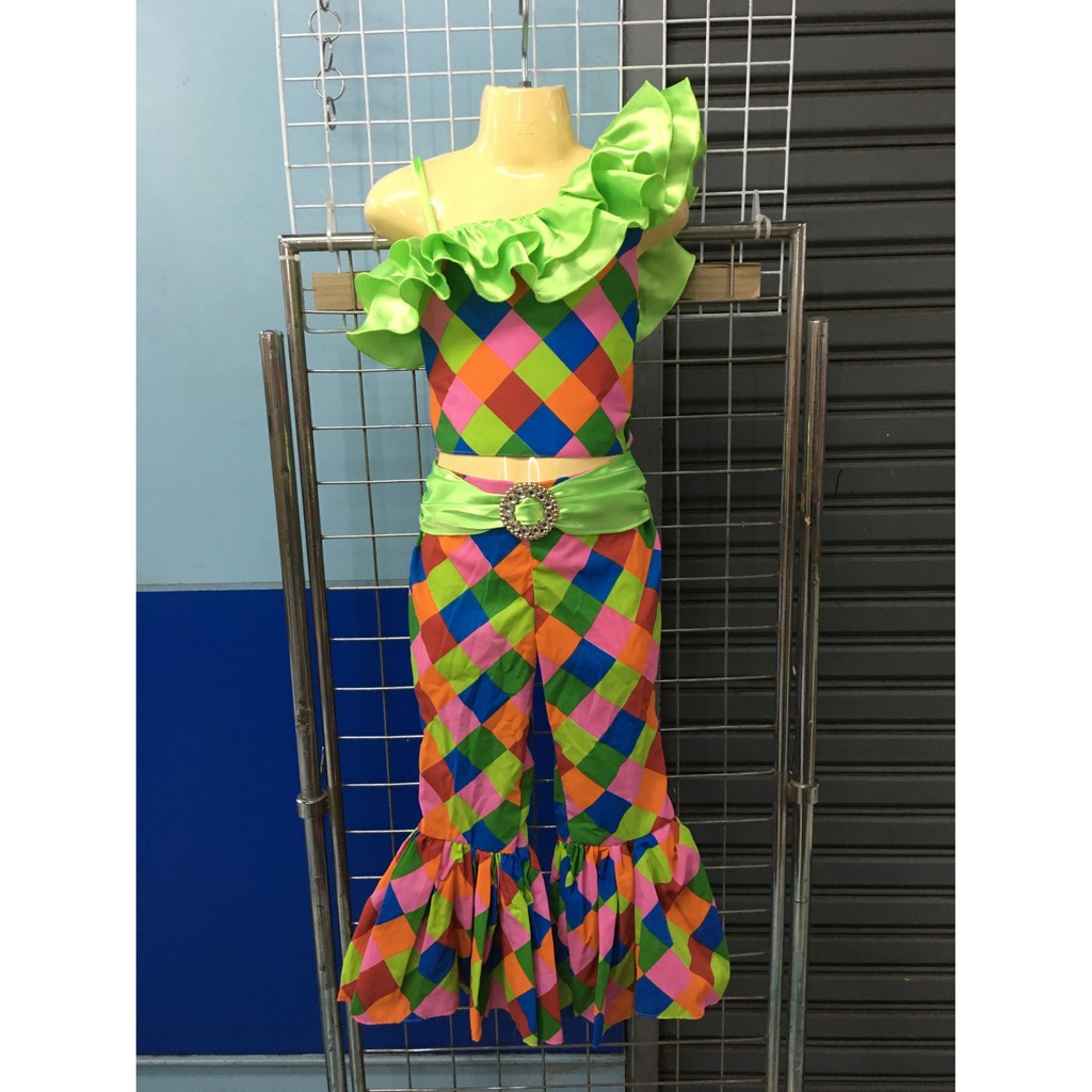 ชุดแฟนซีลายตาราง-กางเกง ชุดแฟนซีเด็ก