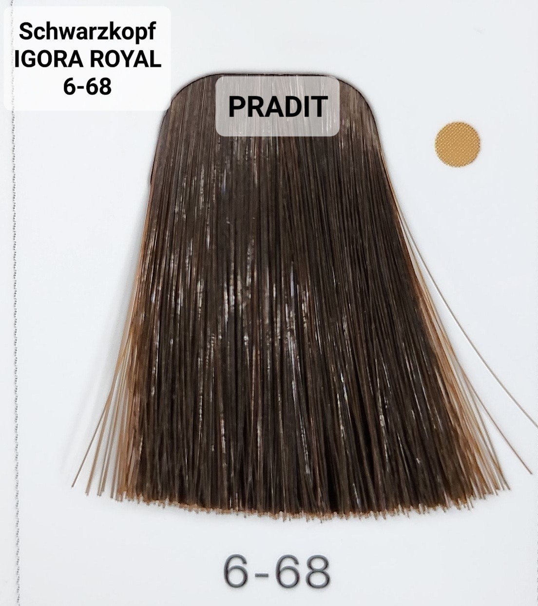 Schwarzkopf Igora Royal ครีมย้อมผม อีโกร่า รอยัล เบอร์6-68 สีบลอนด์เข้มช็อคโกแลตเหลือบแดง (60ml) 80 กรัม