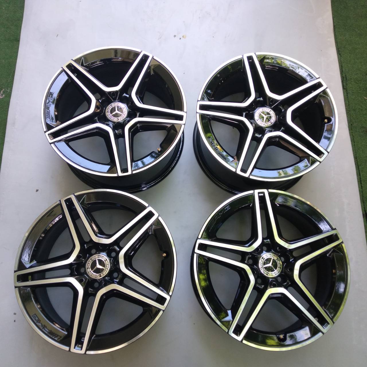 ล้อเบนซ์แท้ AMG W205 5 twin spoke 18"