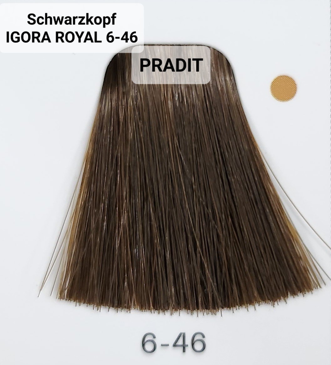 Schwarzkopf Igora Royal ครีมย้อมผม อีโกร่า รอยัล เบอร์ 6-46 (60ml) 80 กรัม