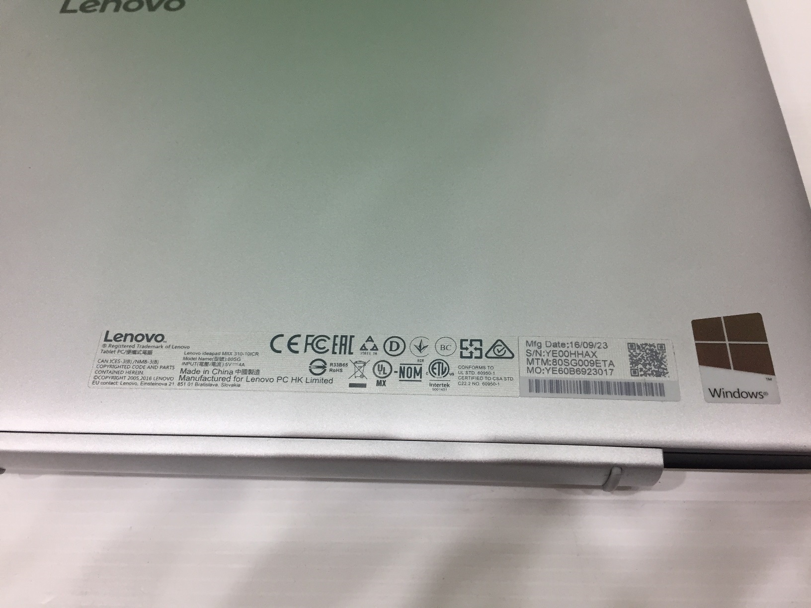 Lenovo MIIX 310