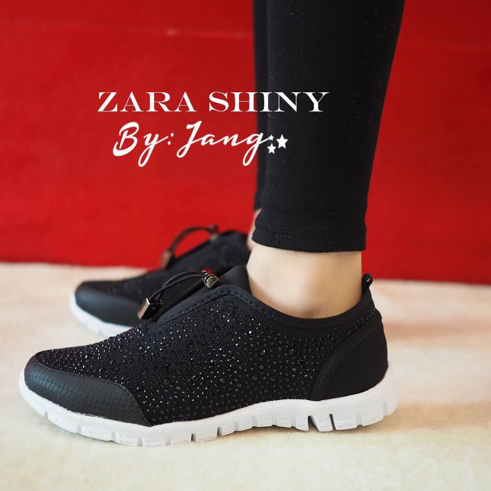 รองเท้า Zara Shiny Trainer 2015 (สีน้ำตาล)