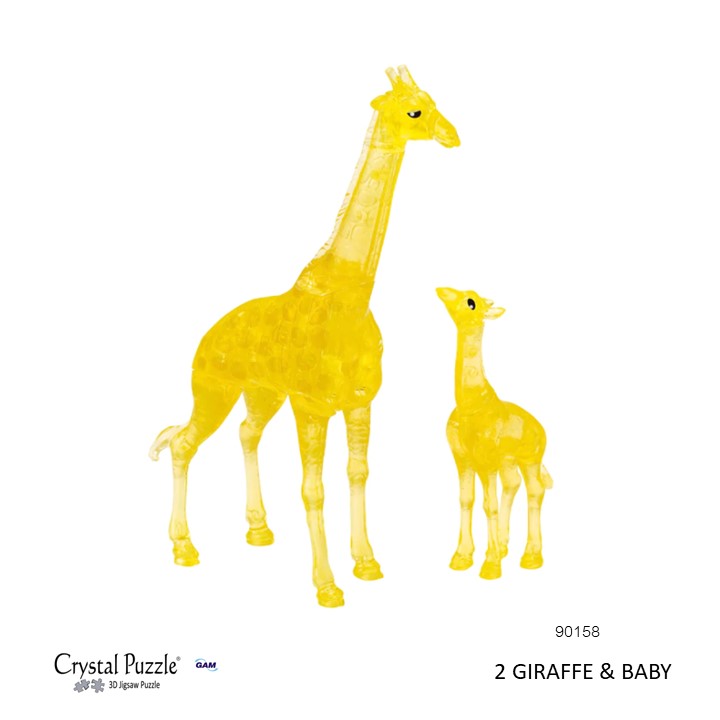 Giraffe & Baby Set : 38 Pcs./3D CRYTAL PUZZLE