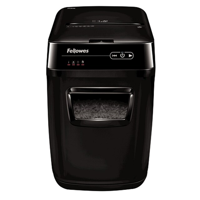 ขายถูก เครื่องทำลายเอกสาร Fellowes Auto MAX 200C บรรจุกระดาษได้ 200 แผ่น แบบตัดละเอียด (Cross Cut)