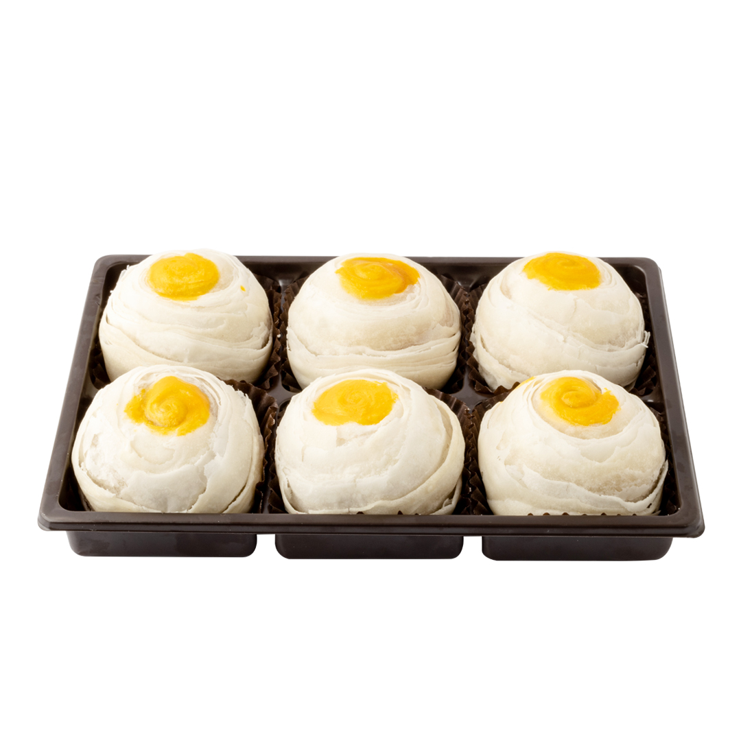ขนมเปี๊ยะ ไข่ทะลัก บรรจุ 6 ชิ้น ขนาด 310 กรัม ไข่เค็มฟองโต เต็มๆฟอง สินค้าผลิตสดใหม่ ตามออเดอร์