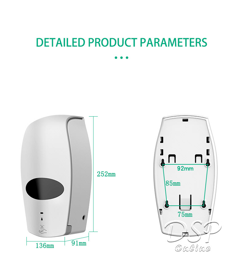 ขายถูก WAC-N06 เครื่องจ่ายเจลแอลกอฮอล์/ สบู่เหลว อัตโนมัติ AUTOMATIC GEL DISPENSER/ SOAP DISPENSER