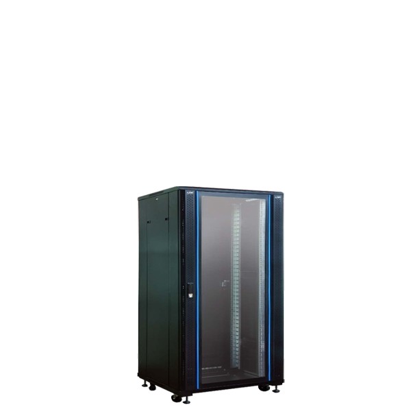 ขายถูก ตู้ Link CH-60615GW 19” Glass-Wave Server Rack 15U, (60x60x88cm.) Black