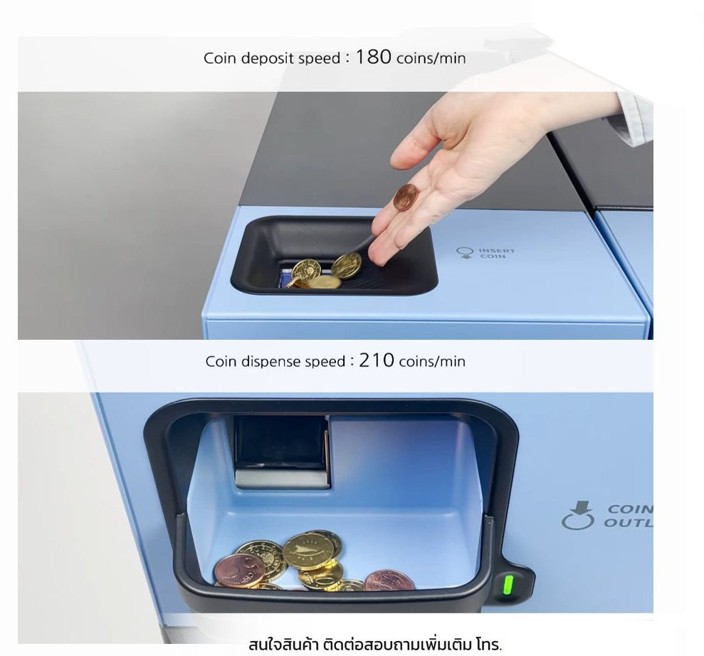 ขายถูก เครื่อง KR10/KRC10 เครื่องรับ-จ่ายเงินสดอัตโนมัติ ประสบการณ์ใหม่ให้กับลูกค้าสามารถรับ-จ่าย หรือ ทอนเงินได้ด้วยตัวเอง ประกันศูนย์