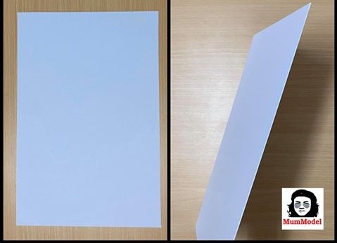 แผ่นพลาสติกทำโมเดลรถบรรทุก แผ่นทำสิบล้อของเล่น แผ่นทำรถของเล่น พลาสติกแบน วัสดุต่อกระบะดั้มรถสิบล้อ ไม่ใช่พลาสวูด