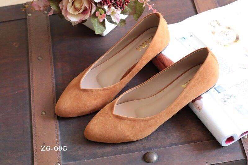 รองเท้า Zara Candy Flats (สีน้ำตาล)