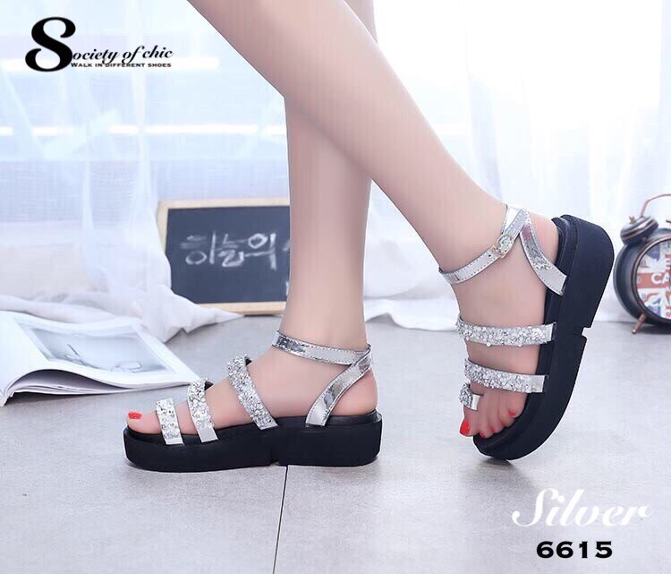 รองเท้าลำลองหูคีบ (สีดำ)