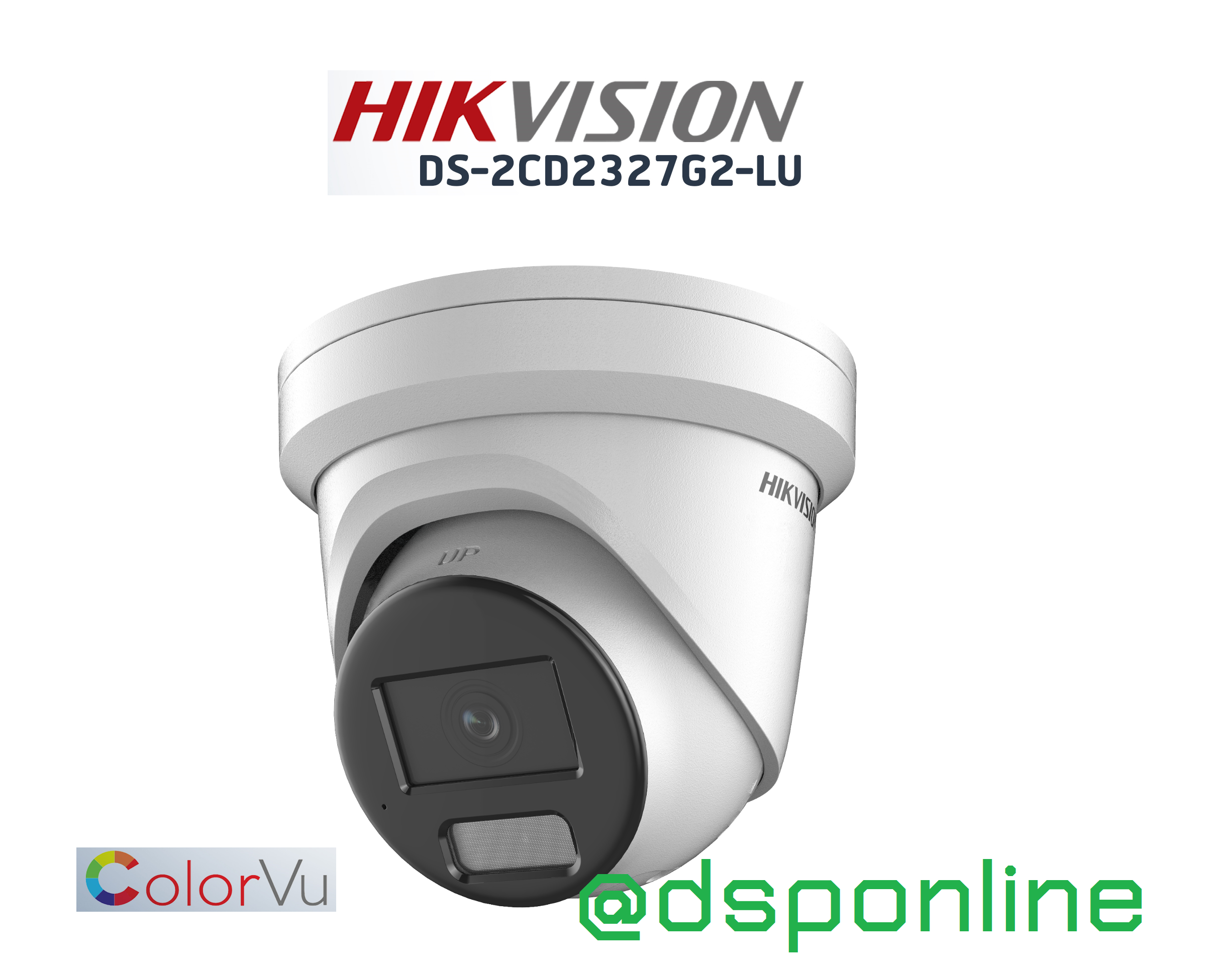 ขายถูก HIKVISION กล้องรุ่น DS-2CD2327G2-LU(4MM) IPC 2MP สินค้าประกันศูนย์