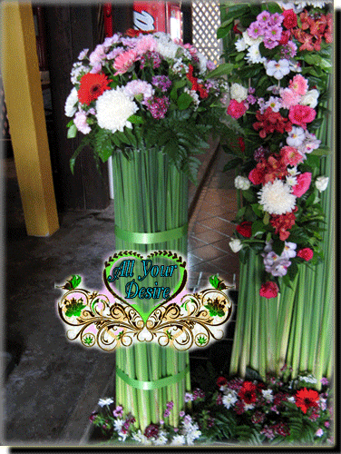 เสาดอกไม้ (กก) SK 004 - ราคาเสาละ 1,890 บาท (10 เสาขึ้นไป เสาละ 1,590)