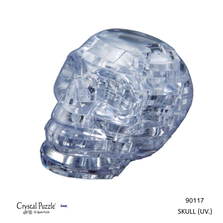 Skull (Clear) : 48 pcs. / 3D CRYTAL PUZZLE