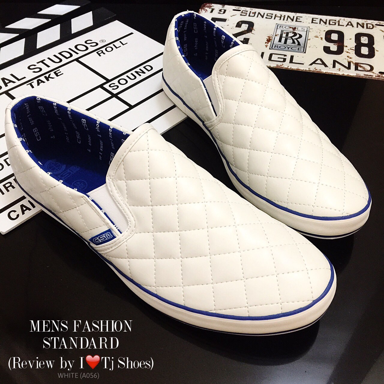 พร้อมส่ง : รองเท้า Loafer ผู้ชาย (สีขาว)