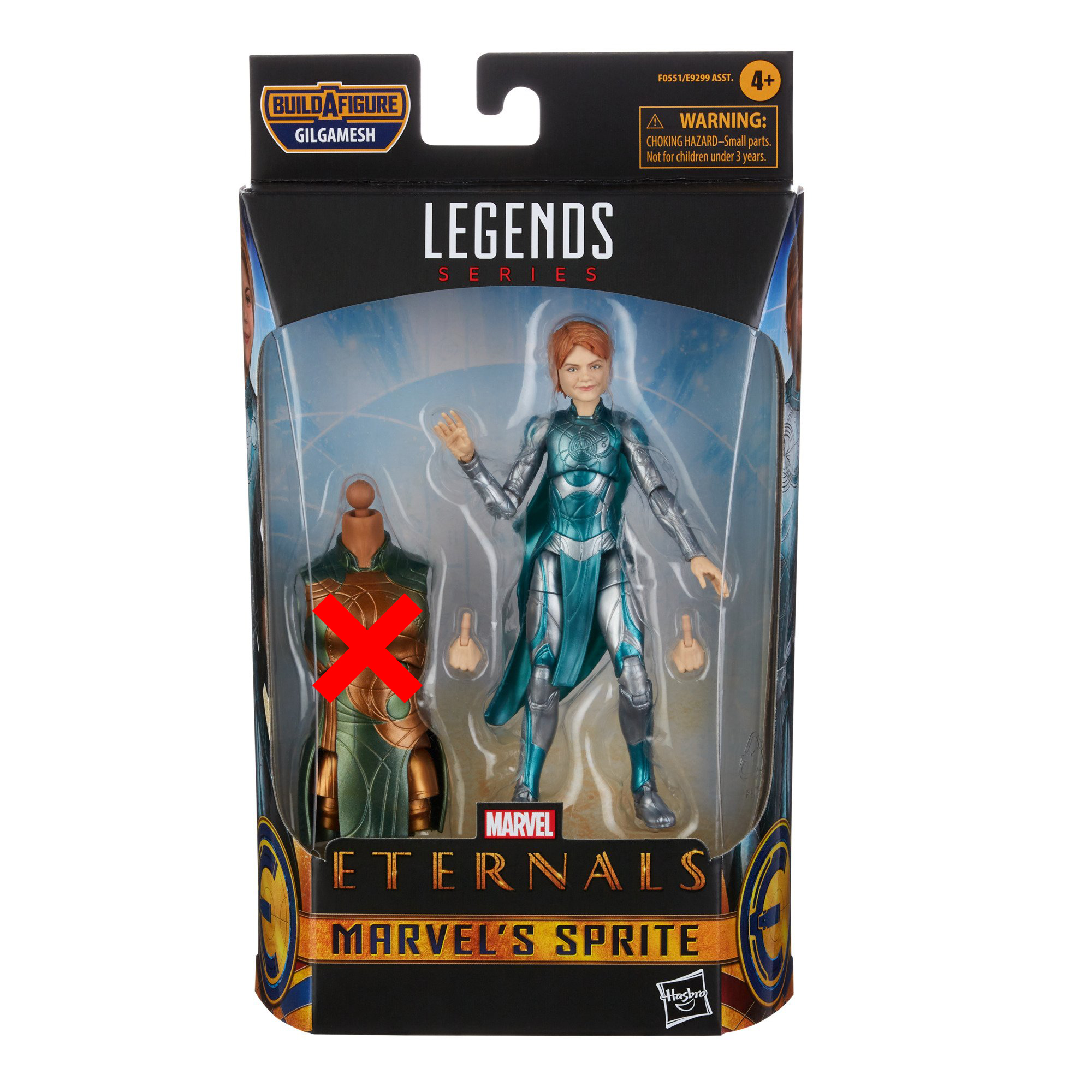 Hasbro Marvel Legends Series Eternals Sprite 6-inch Figure ฮาสโบร มาร์เวล เลเจนด์ ซีรี่ย์ส หุ่นโมเดลฟิกเกอร์ อีเทอนอลส์ สไปรท์ ขนาด 6 นิ้ว (No BAF) ลิขสิทธิ์แท้