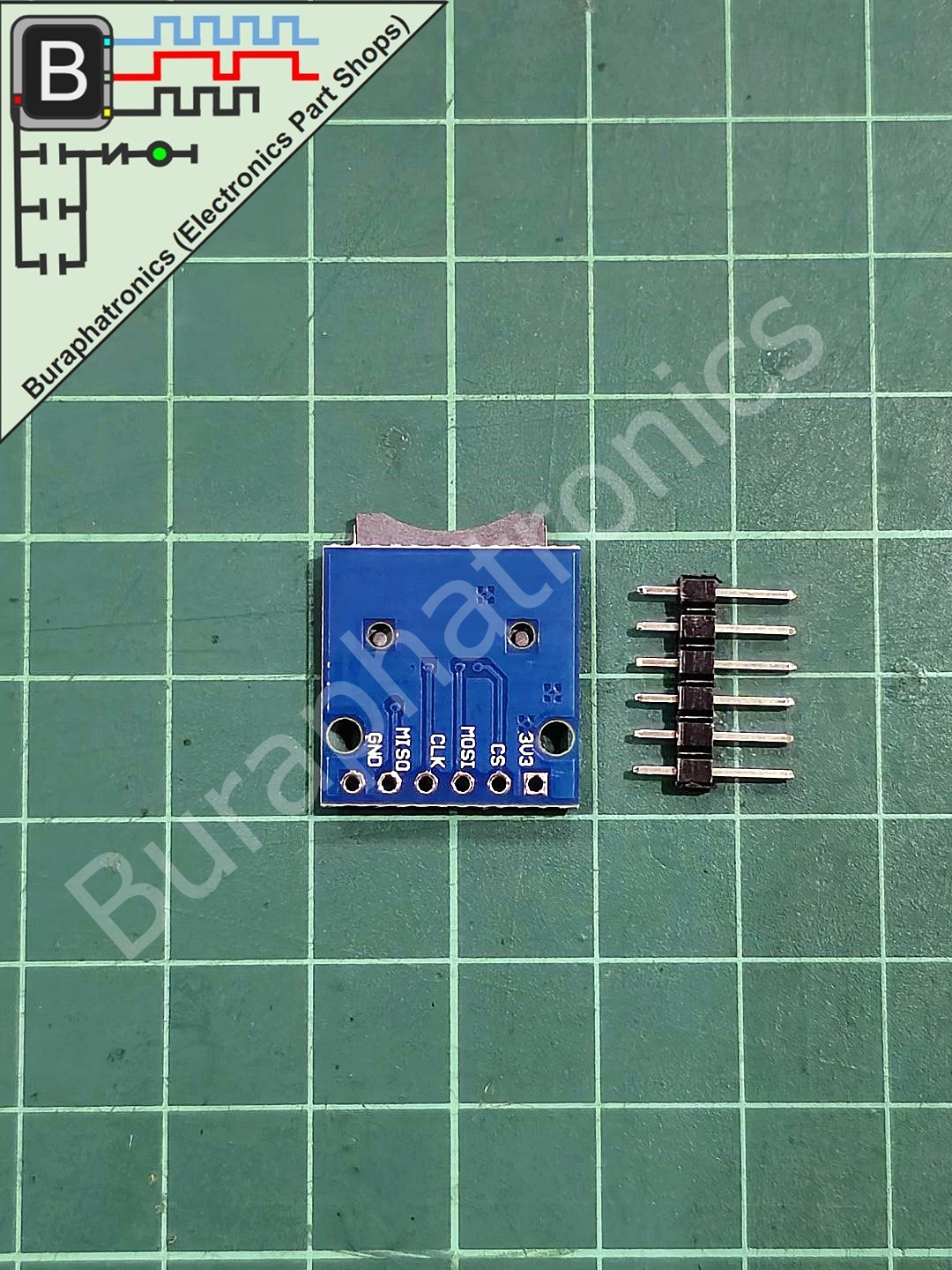 Mini MicroSD card Module SPI Interface ( โมดูล อ่าน-เขียน Microsdcard ผ่าน SPI )