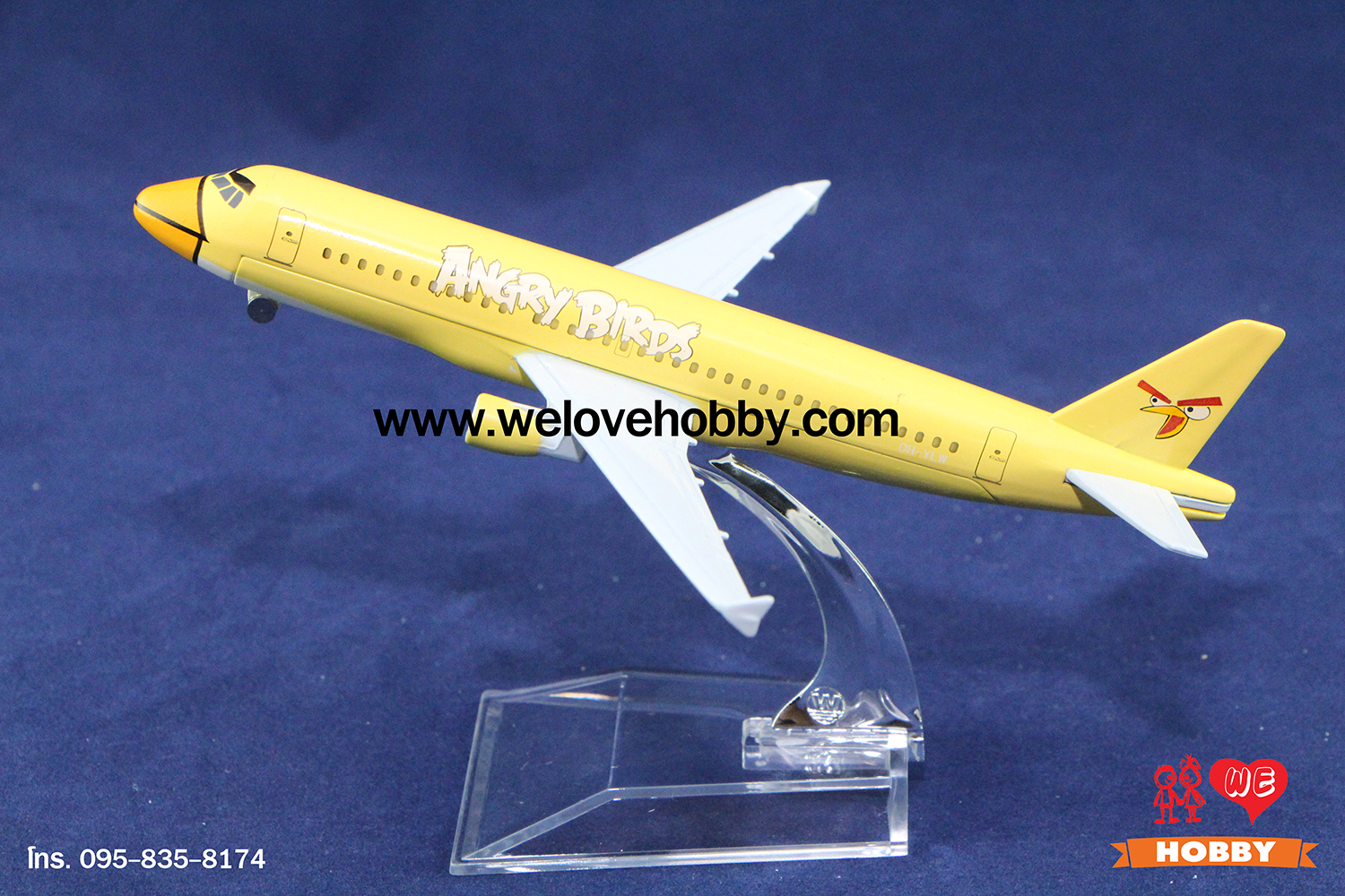 โมเดลเครื่องบิน Nok Air นกแอร์ ลาย Angry Birds สีเหลือง ประเทศไทย