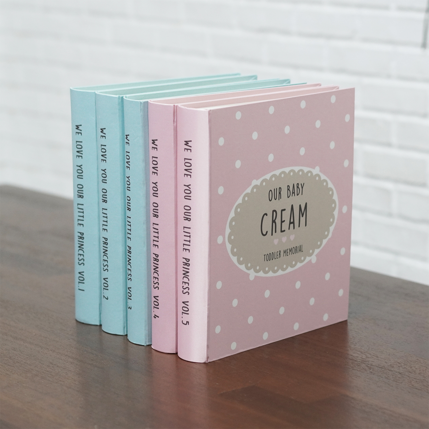 อัลบั้มสั่งทำใส่ชื่อ ลาย Polka Dot - Oval Label