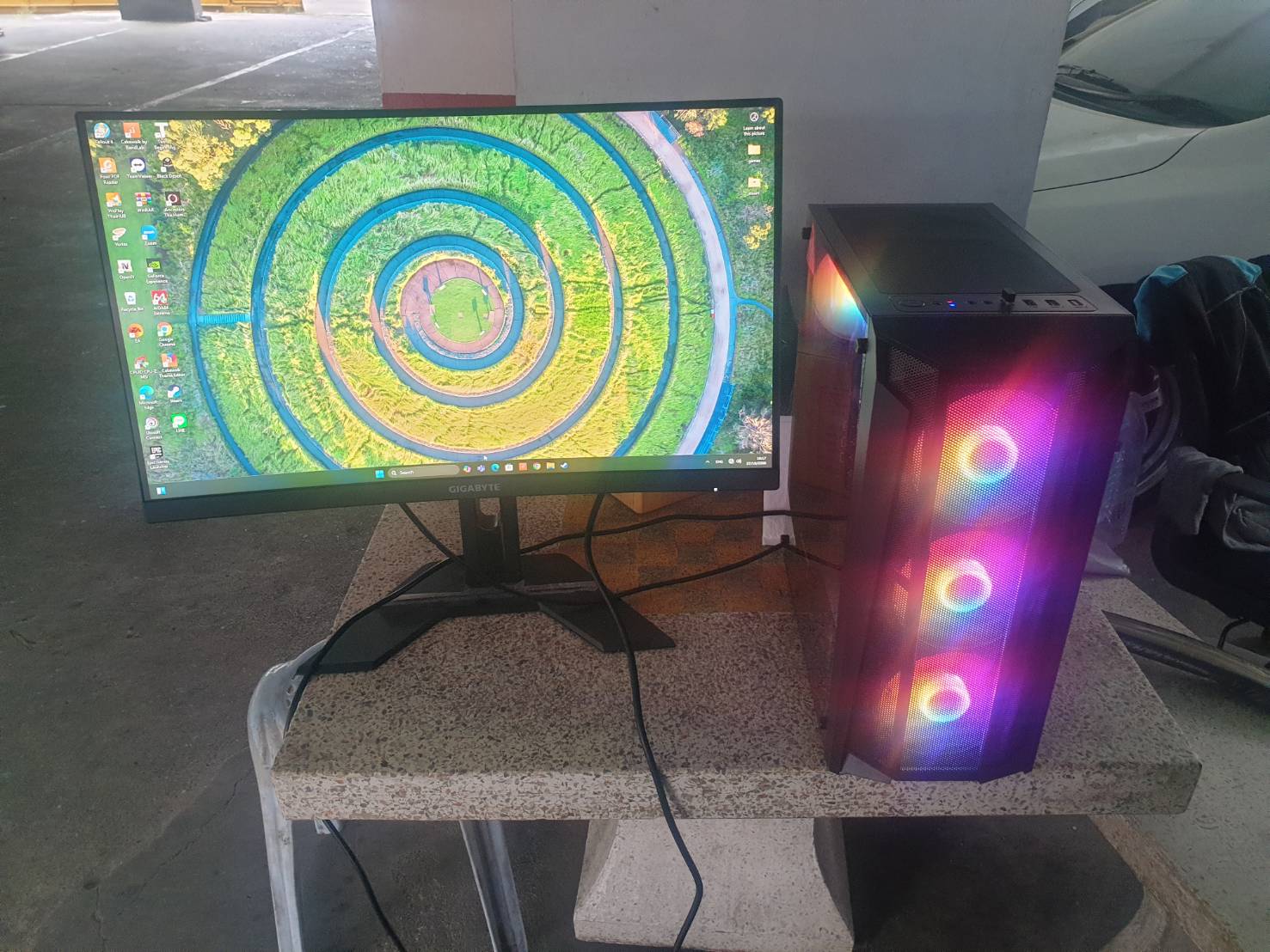 คอมประกอบ i5 gen12th Ram 16GB m.2 1TH Gtx1650 จอ 27"