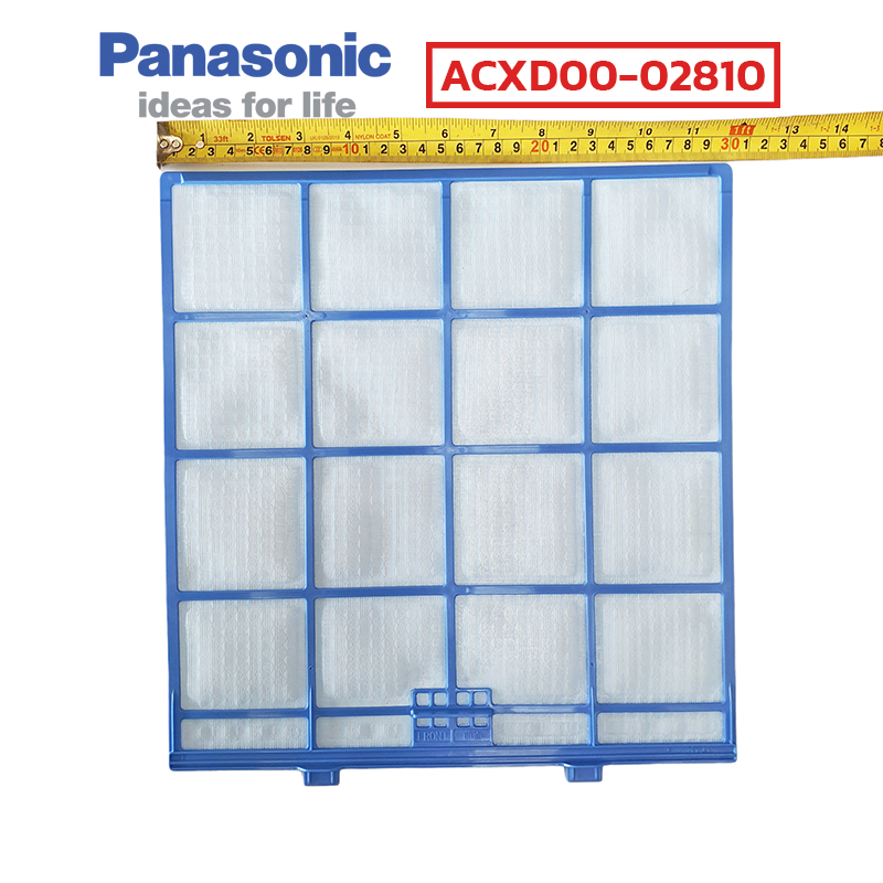 ฟิลเตอร์แอร์ PANASONIC แผ่นกรองแอร์ ACXD00-02810 แผ่นกรองฝุ่น พานาโซนิค (9,000 - 13,000 บีทียู)