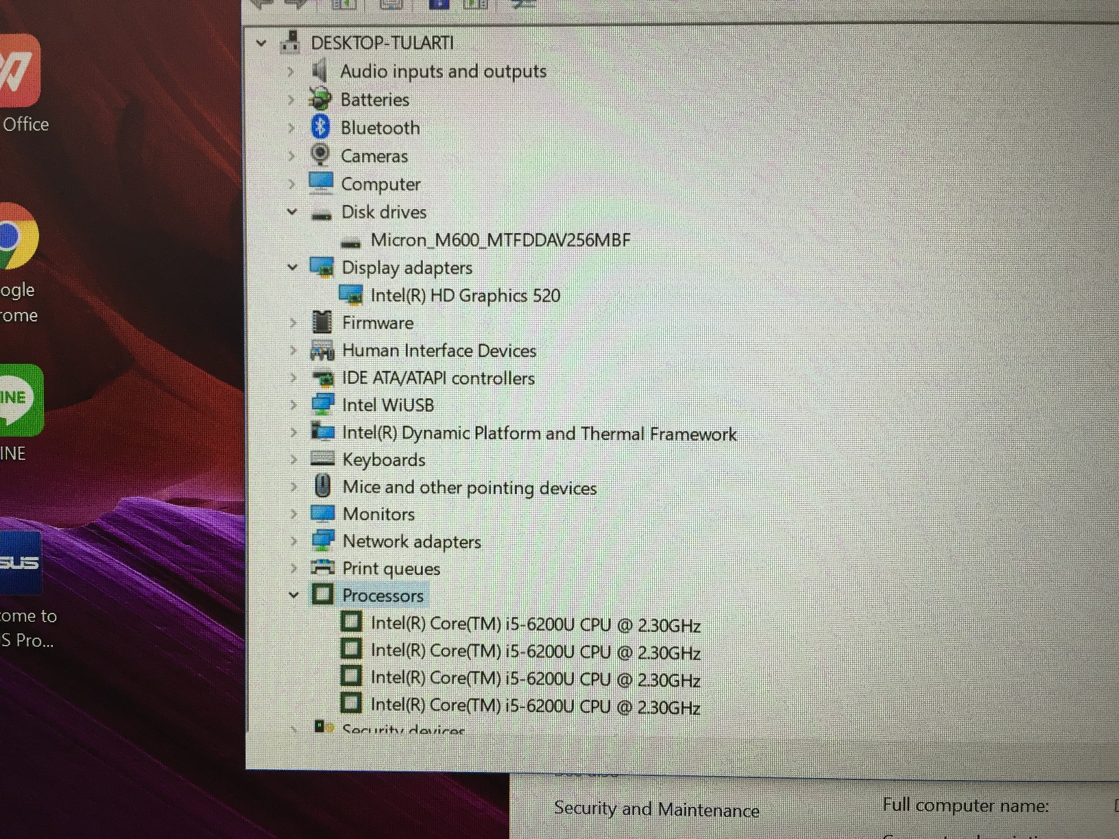 ASUS ZenBook UX305U i5-6200 SSD256