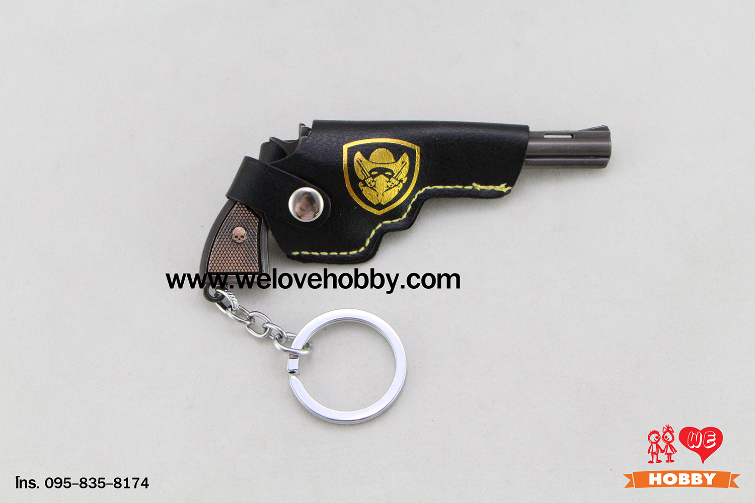 พวงกุญแจ PUBG (PLAYERUNKNOWN'S BATTLEGROUNDS) : ปืนพกลูกโม่ Python 357 Revolver พร้อมซองใส่ปืน