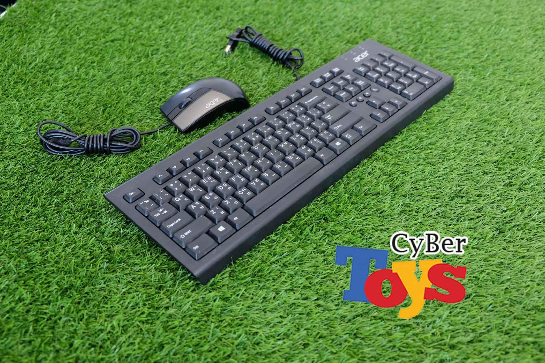 Keyboard mouse Acer usb ครบชุด