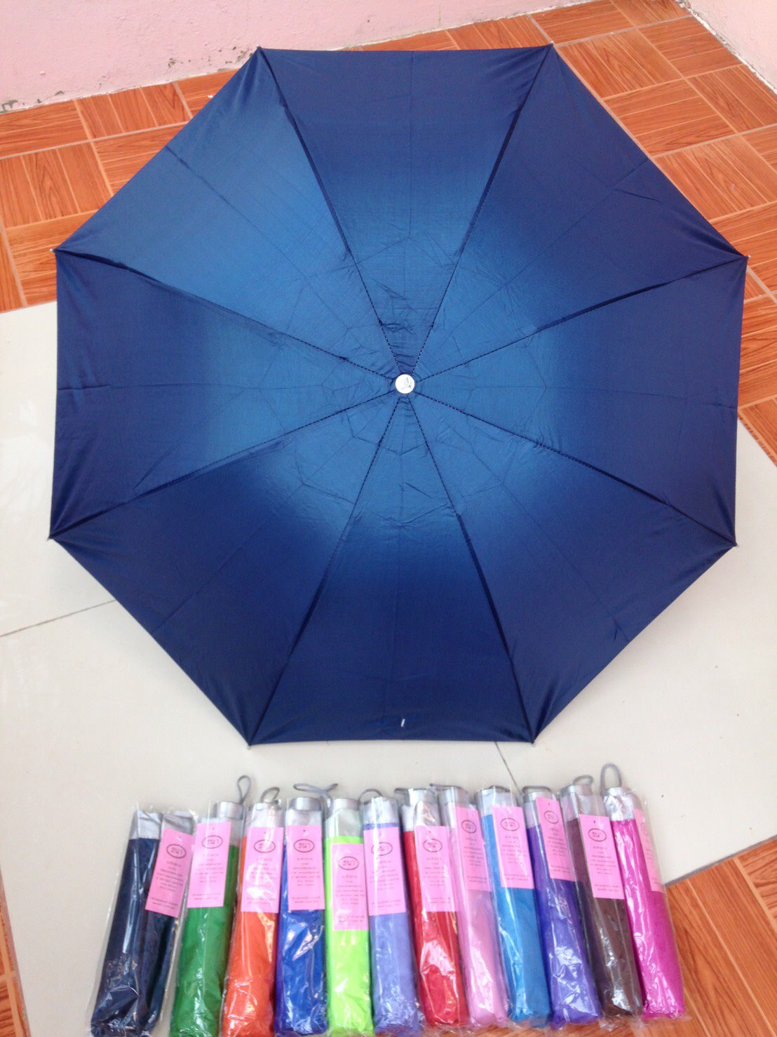 ร่มพับ3ตอนมียูวี8ก้าน