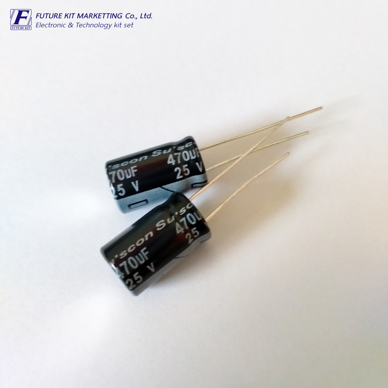 คาปาซิสเตอร์แบบอิเล็กทรอไลต์ 470uF 25V