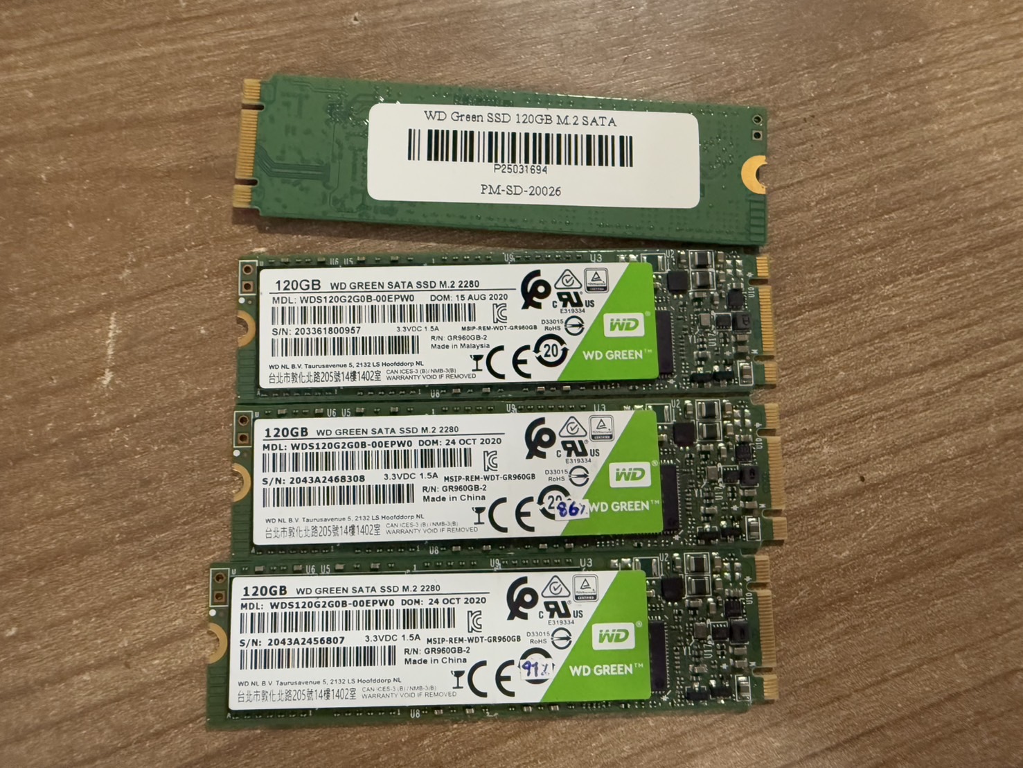 เอสเอสดี WD Green SSD 120GB M.2 SATA มี 30 ตัว