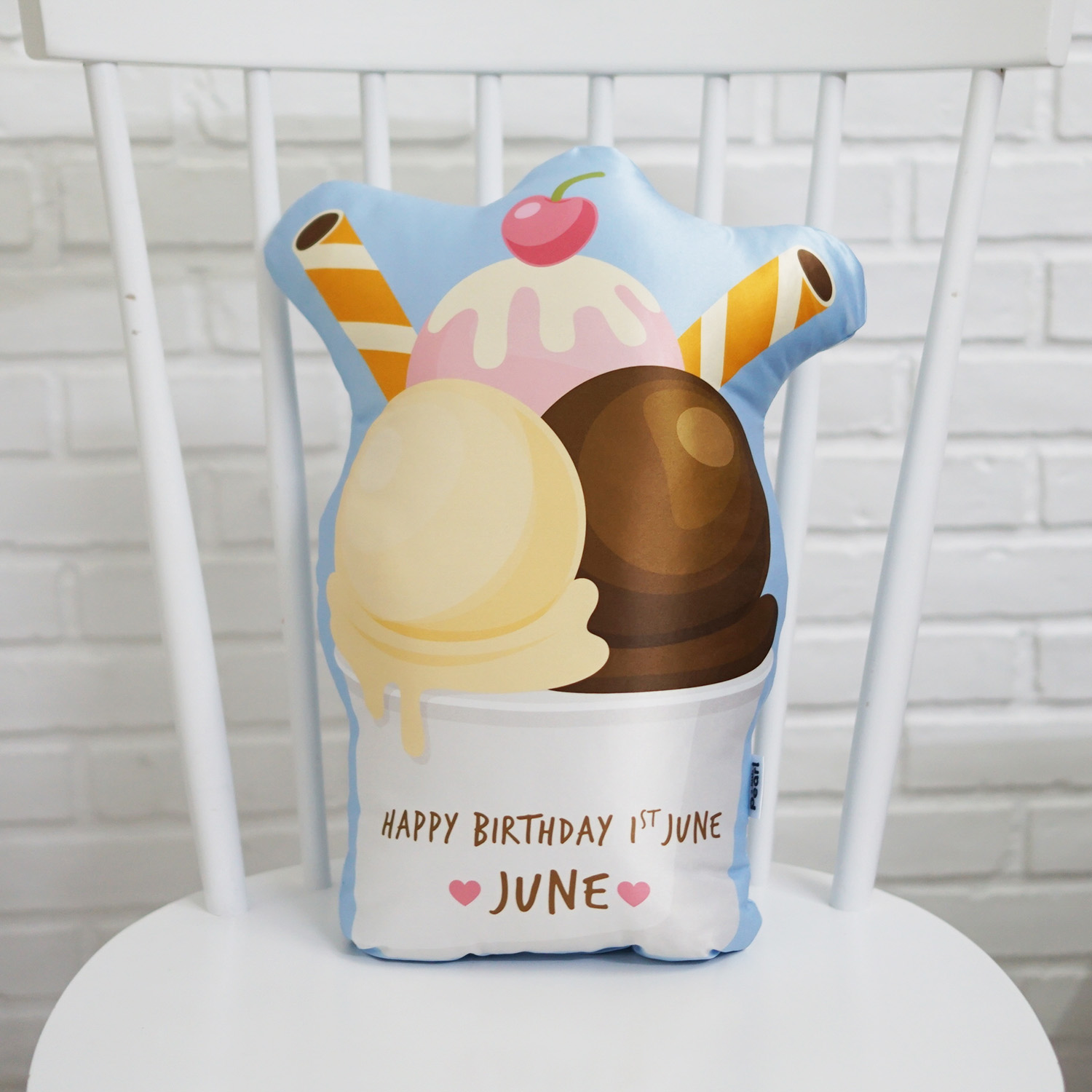หมอนลายไอศครีม Ice-cream