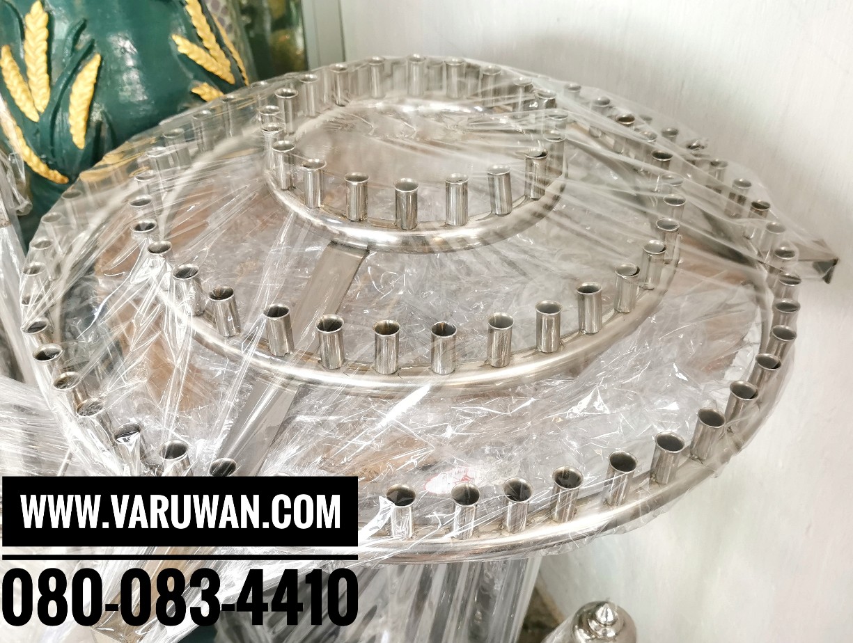 เชิงเทียนน้ำมนต์สแตนเลส 108 เล่ม (3 ชั้น)