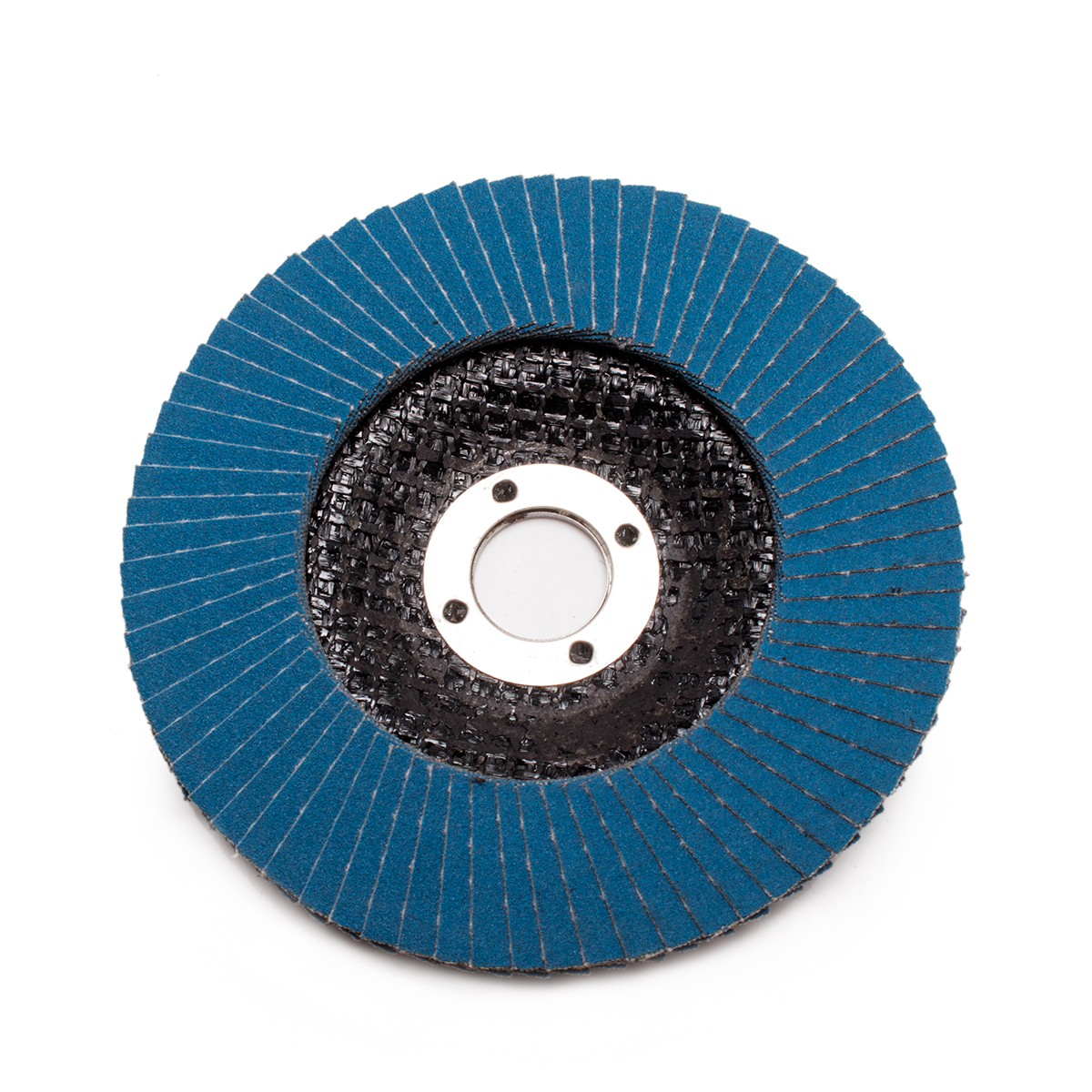 แผ่นเจียรทรายซ้อนหลังแข็ง MARATHON 4 นิ้ว No.320 Flap Disc Aluminum Oxide (10อัน/กล่อง)