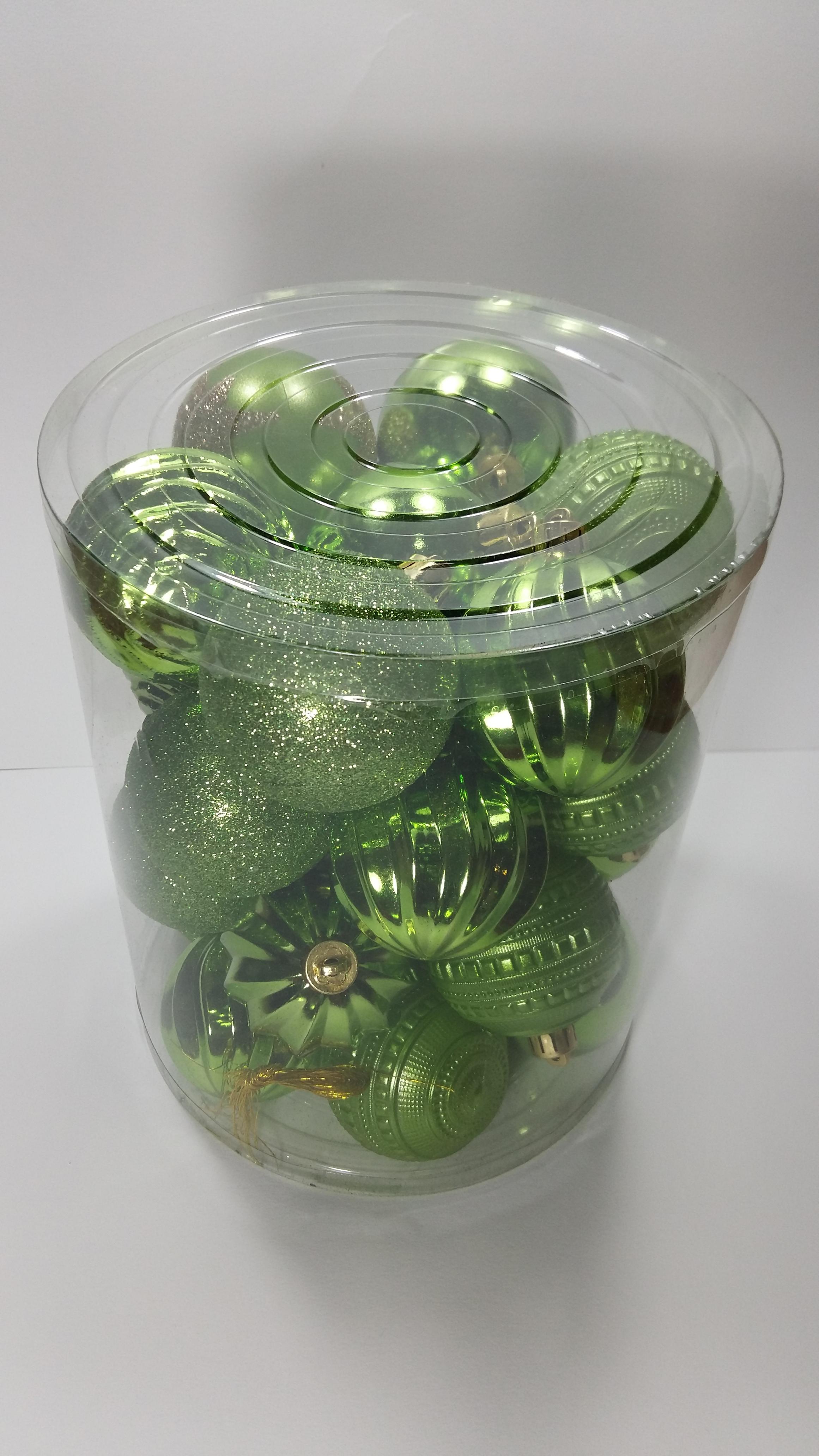 บอล เขียว คละแบบ 55 mm (26 ลูก) Ball Christmas Balls คริสต์มาส