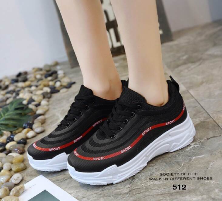 รองเท้าผ้าใบ Style Nike Air Max (สีดำ)