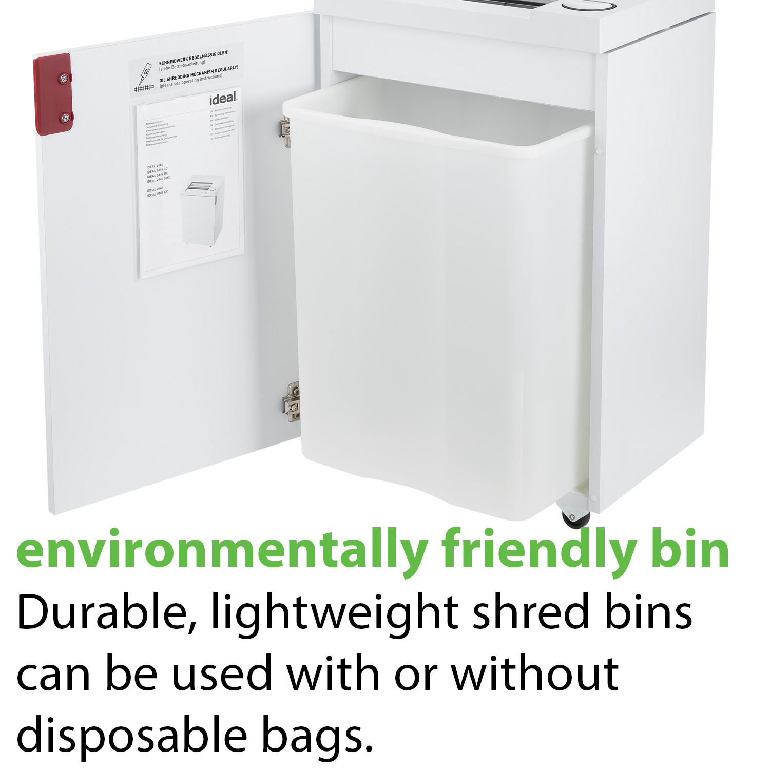 ขายถูก เครื่องทำลายเอกสาร IDEAL 2445 SMC (CROSS CUT 0.8X5MM.) 4-5 แผ่น