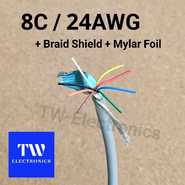 สายคอมพิวเตอร์ 8C / Braid Shield+Mylar Foil สำเนา
